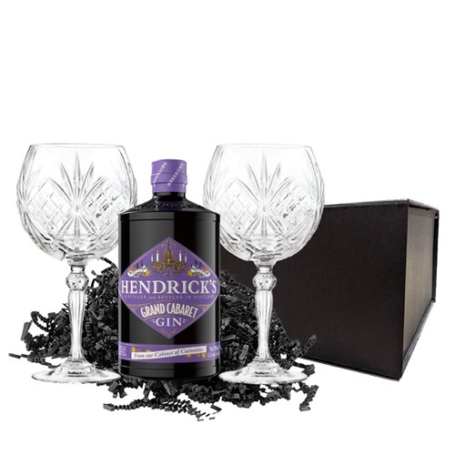 Hendricks Grand Cabaret Gin 70cl And Melodia Copa Glass Gift Set